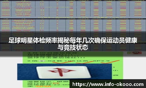 足球明星体检频率揭秘每年几次确保运动员健康与竞技状态